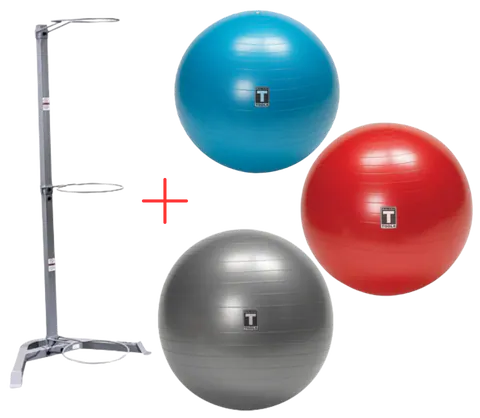 Body-Solid BSTSB Exercise Stability Ball Set w/Rack (New)