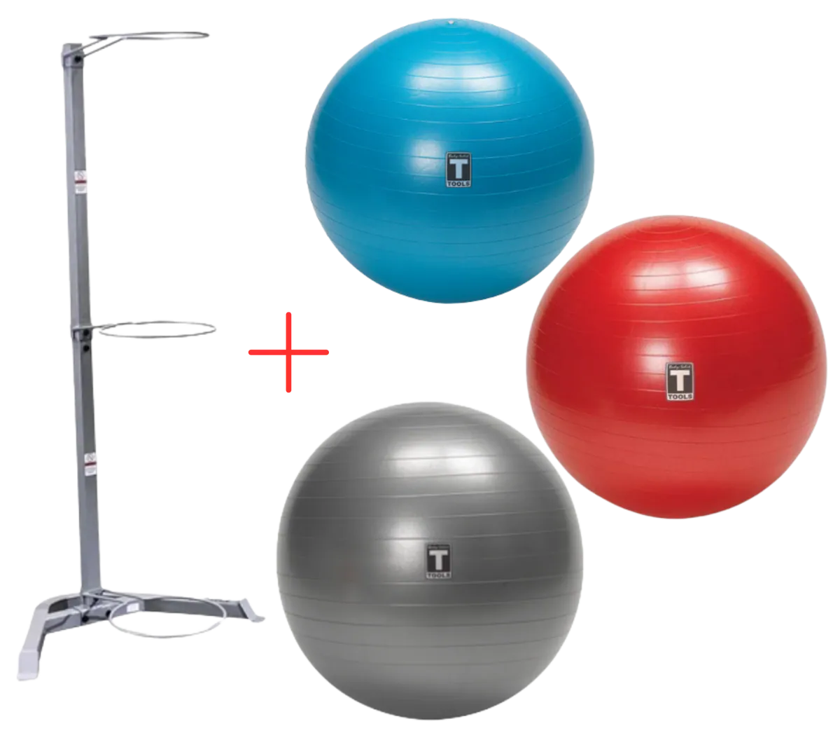 Body-Solid BSTSB Exercise Stability Ball Set w/Rack (New)