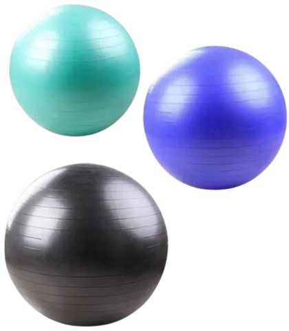 French Fitness Anti Burst Stability Exercise Ball Set of 3 (55 to 75 cm) (New)