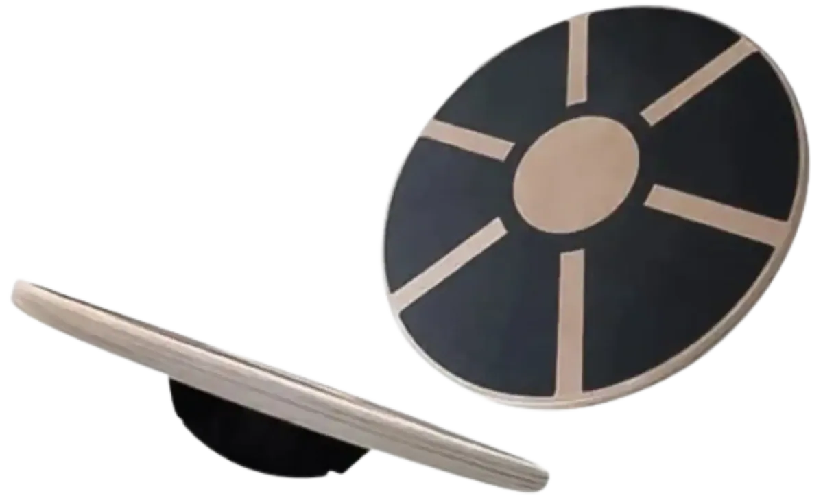 French Fitness Anti-Slip Wooden Balance Board w/360 Degree Rotation (New)