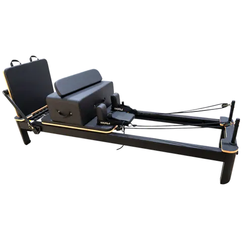 French Fitness Black Pilates Reformer (New)