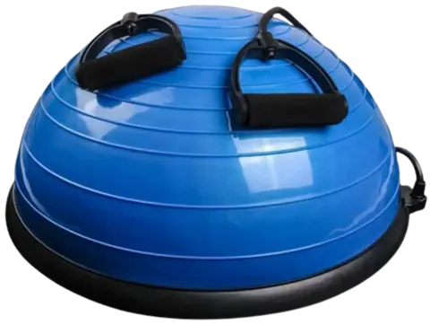 French Fitness Half Ball Balance Trainer w/Resistance Bands (New)