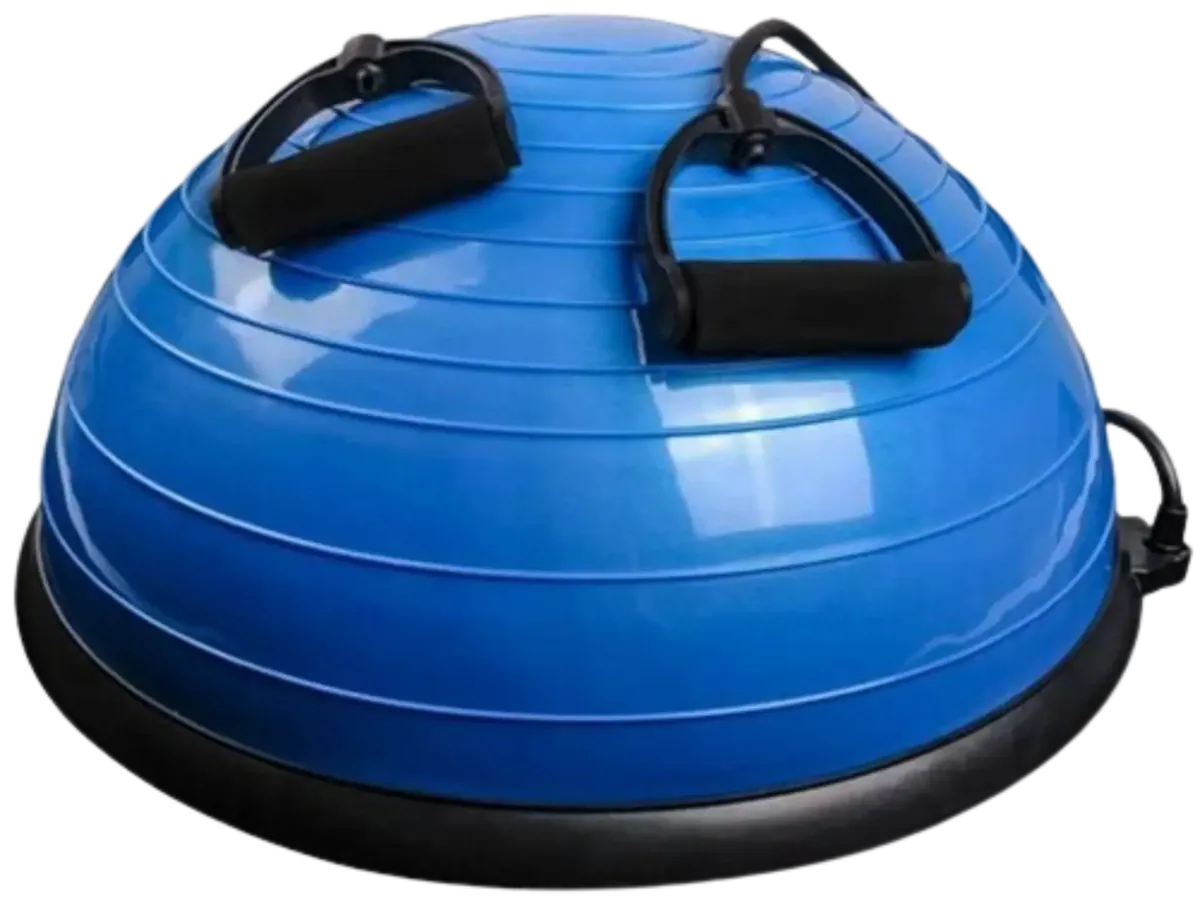 French Fitness Half Ball Balance Trainer w/Resistance Bands (New)