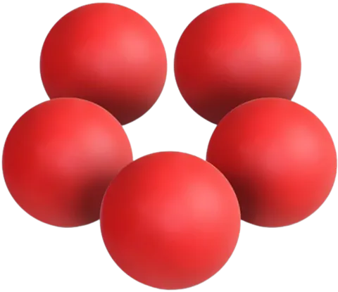 French Fitness Lacrosse Ball Set of 5 (New)