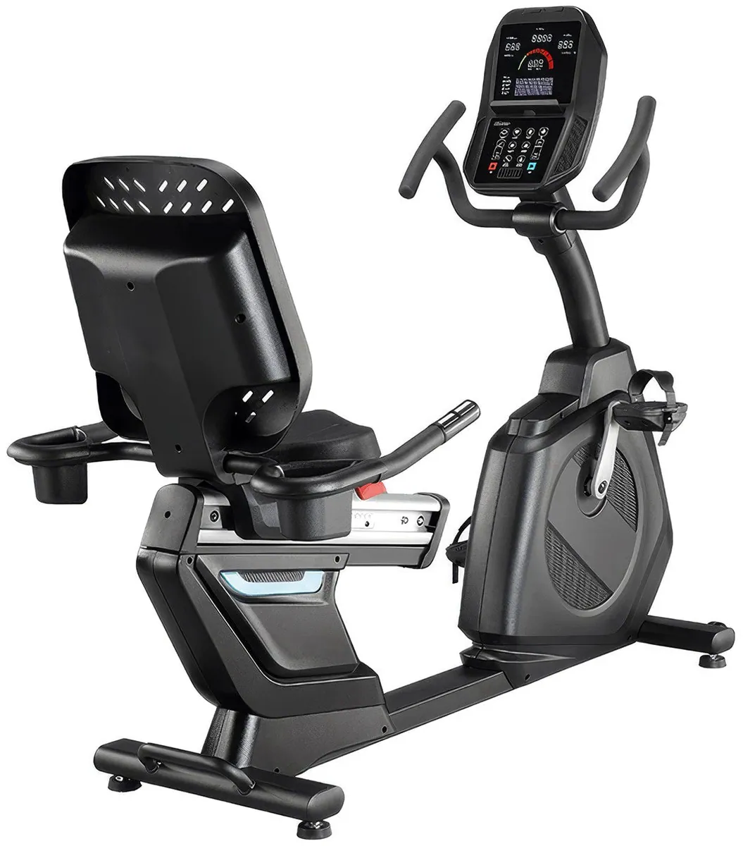 French Fitness RB310 Recumbent Bike w/LED Console, Cordless (New)