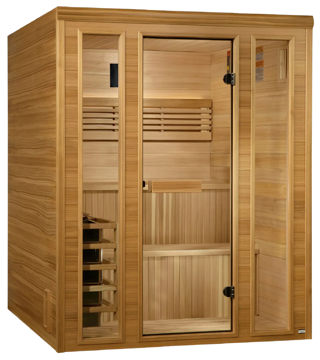 Golden Designs GDI-7060-01 Engelberg Edition 6 Person Traditional Steam Sauna - Pacific Premium Clear Cedar (New)