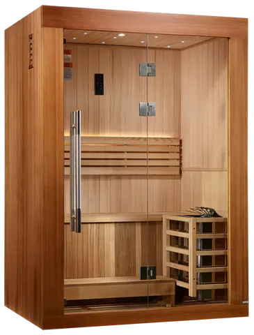 Golden Designs GDI-7289-02 Sundsvall Traditional Steam Sauna - Canadian Red Cedar (New)