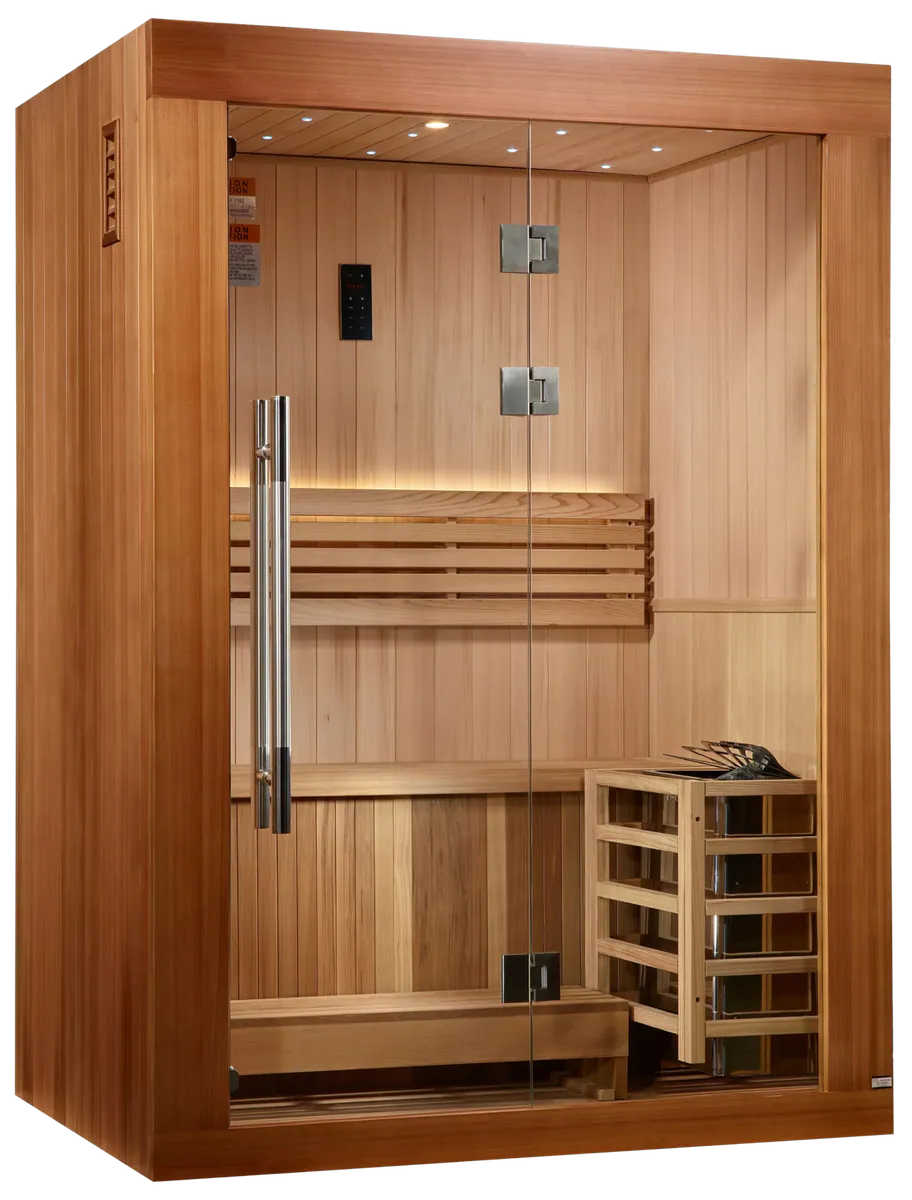 Golden Designs GDI-7289-02 Sundsvall Traditional Steam Sauna - Canadian Red Cedar (New)