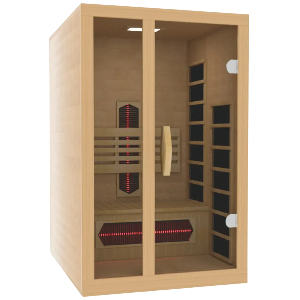 GoldenDesign DYN-6119-03 FS Dynamic Gracia 1-2-Person Full Spectrum Near Zero EMF FAR IR Sauna (New)