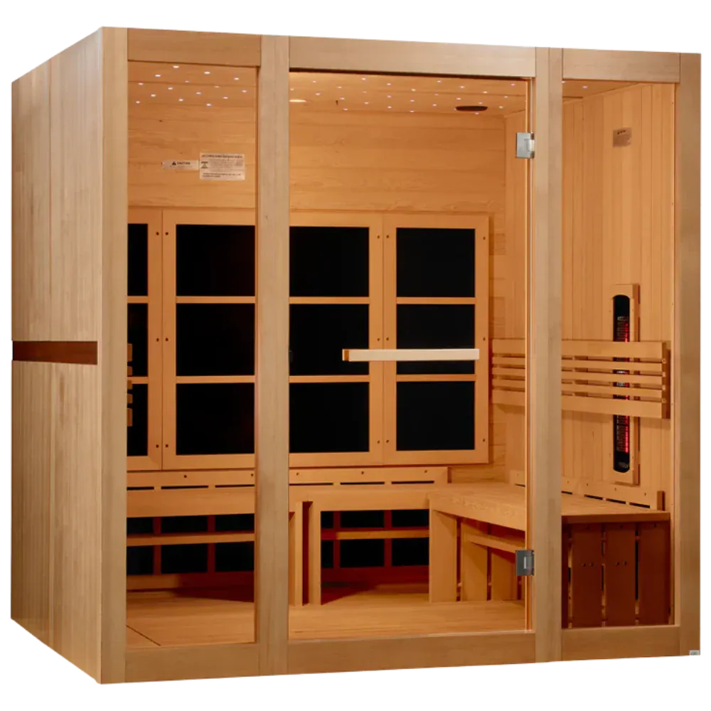 GoldenDesign GDI-6880-03 FS Catalonia 8 Person Full Spectrum Near Zero EMF FAR IR Sauna (New)