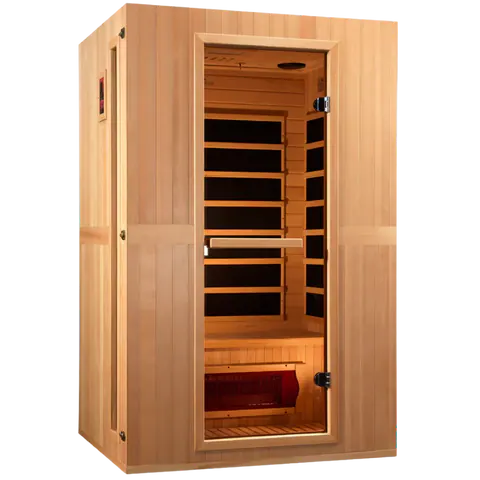 GoldenDesign MX-LS2-01 Maxxus "Serenity" Dual Tech 2 Person Low EMF FAR IR Sauna (New)