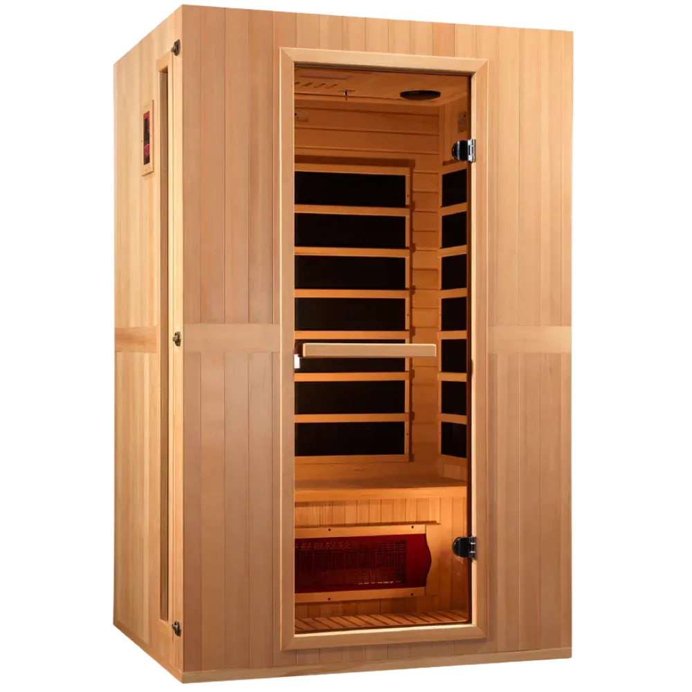 GoldenDesign MX-LS2-01 Maxxus "Serenity" Dual Tech 2 Person Low EMF FAR IR Sauna (New)