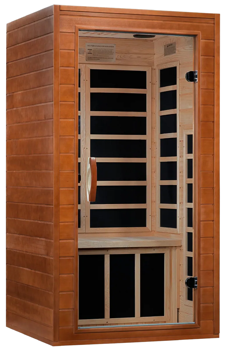 GoldenDesigns DYN-6103-01 Dynamic Avila 1-2-person Low EMF FAR Infrared Sauna (New)