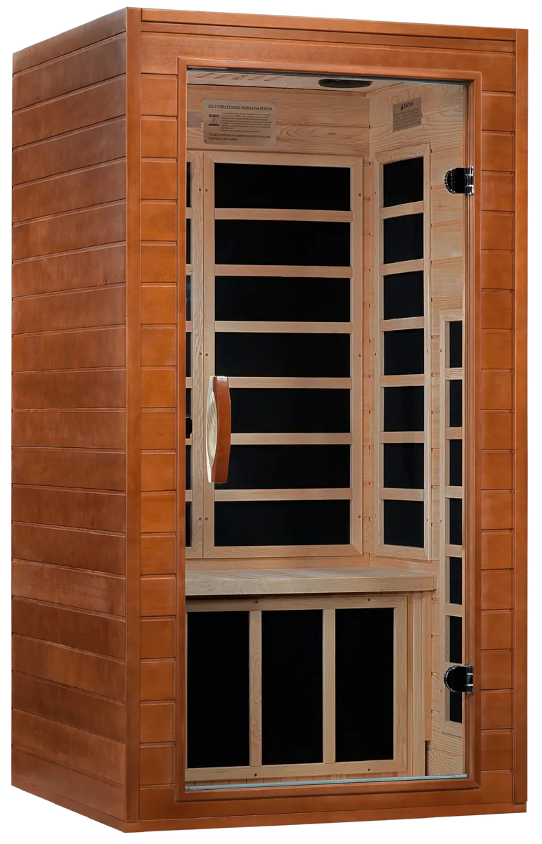 GoldenDesigns DYN-6103-01 Elite Dynamic Avila Elite 1-2-person Ultra Low EMF FAR Infrared Sauna (New)