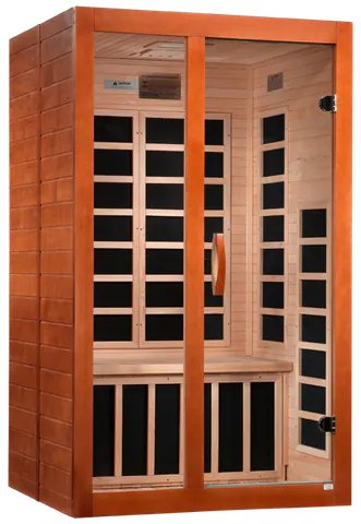 GoldenDesigns DYN-6209-02 Elite Dynamic Santiago Elite 2-person Ultra Low EMF FAR Infrared Sauna (New)