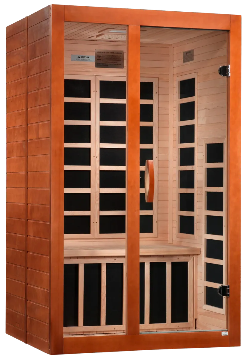 GoldenDesigns DYN-6209-02 Elite Dynamic Santiago Elite 2-person Ultra Low EMF FAR Infrared Sauna (New)