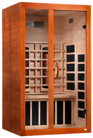 GoldenDesigns DYN-6209-03 FS Dynamic Santiago 2-Person Full Spectrum Near Zero EMF FAR Infrared Sauna (New)