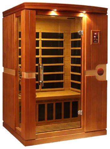 GoldenDesigns DYN-6210-01 Elite Venice Elite 2 Person Ultra Low EMF FAR Infrared Sauna (New)