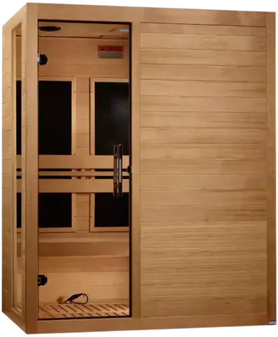 GoldenDesigns DYN-6315-05 Elite Dynamic "Toscana" 3 Person Ultra Low EMF FAR IR Sauna (New)