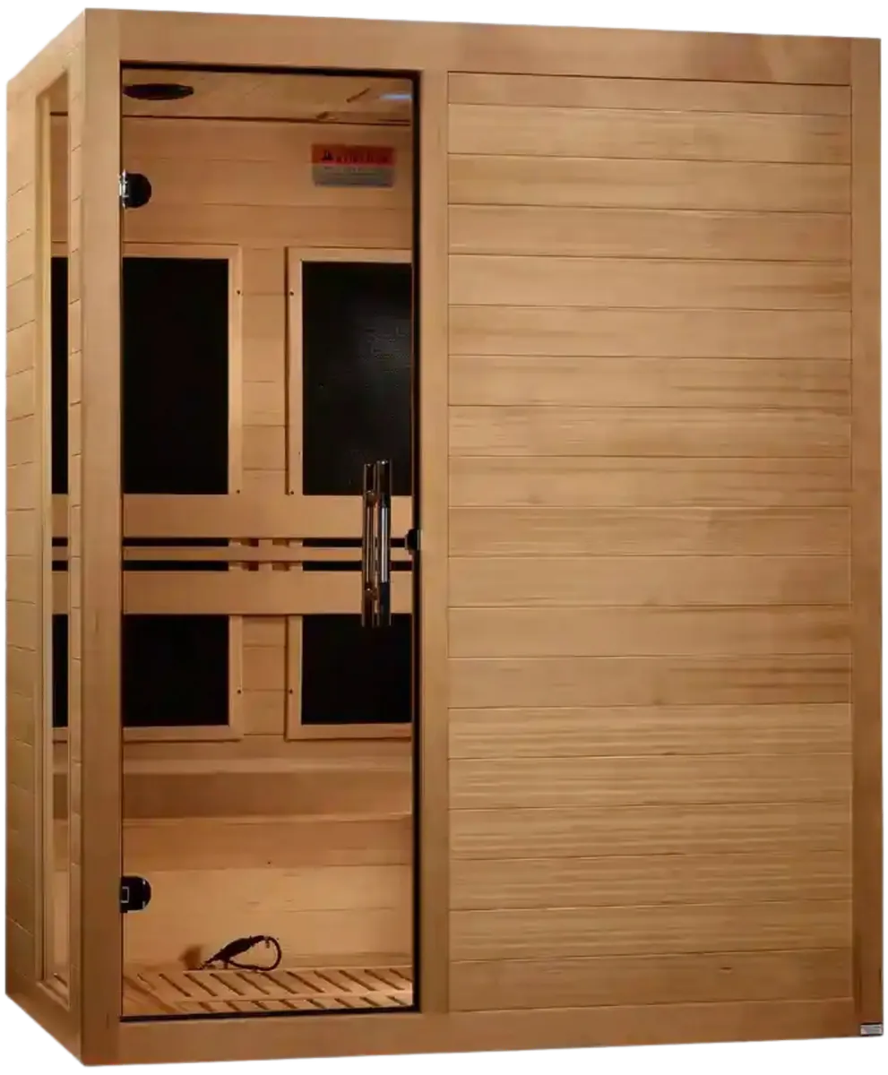 GoldenDesigns DYN-6315-05 Elite Dynamic "Toscana" 3 Person Ultra Low EMF FAR IR Sauna (New)