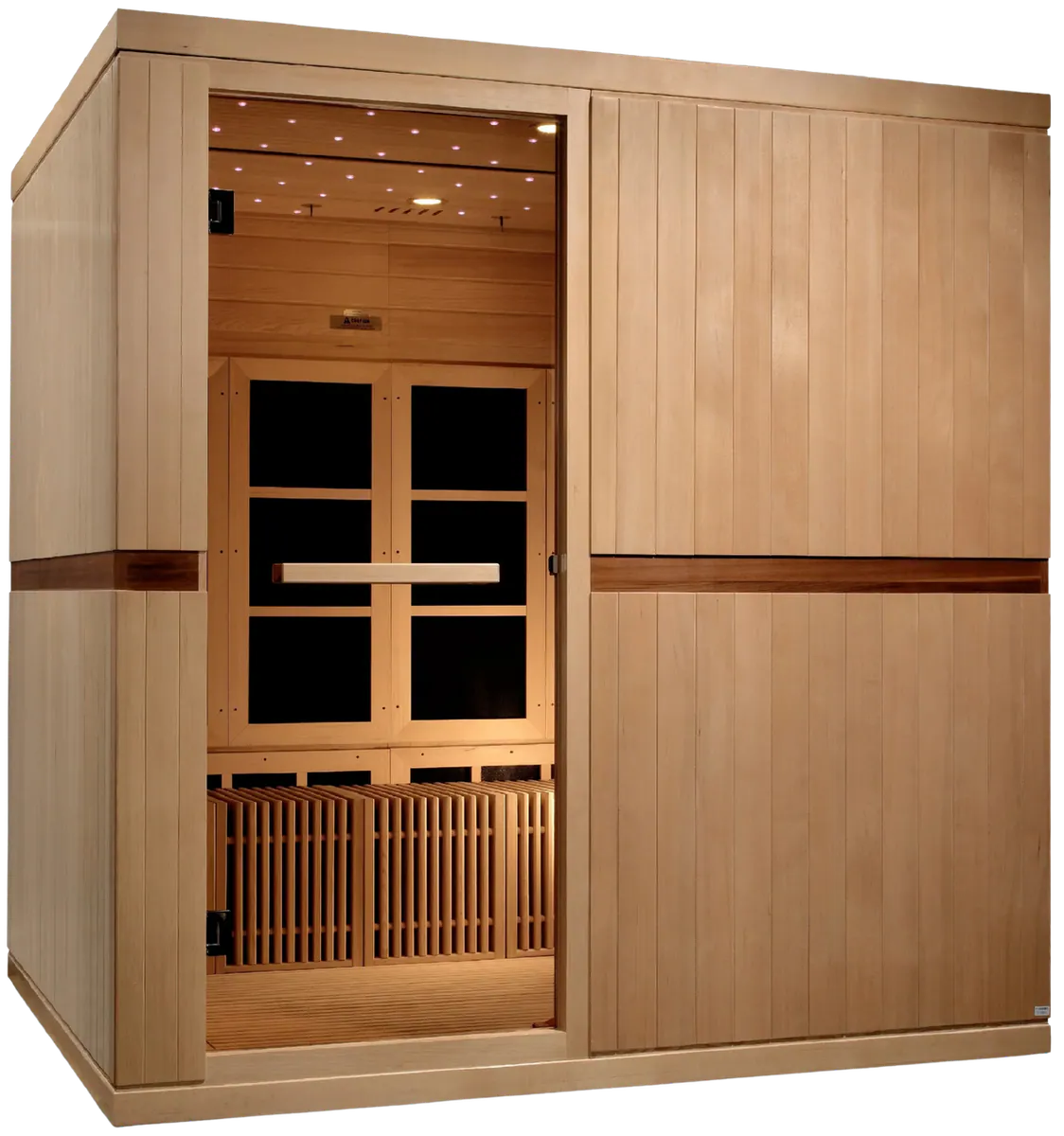 GoldenDesigns GDI-6880-02 Elite Catalonia 8 Person Ultra Low EMF FAR Infrared Sauna (New)