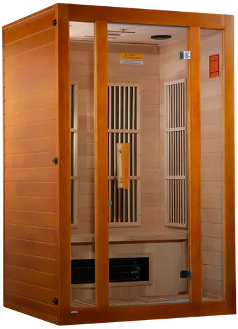 GoldenDesigns MX-J206-02S Maxxus 2-Person Low EMF FAR Infrared Sauna (New)