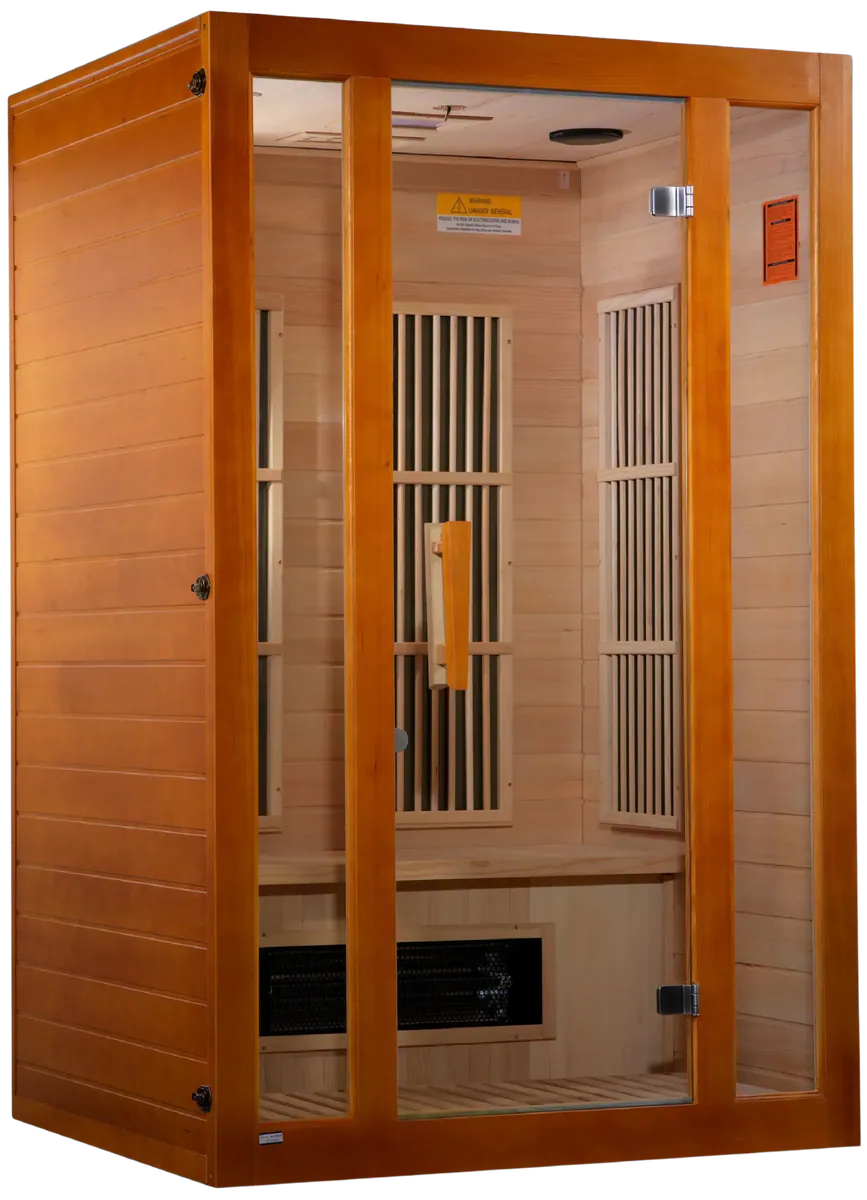 GoldenDesigns MX-J206-02S Maxxus 2-Person Low EMF FAR Infrared Sauna (New)