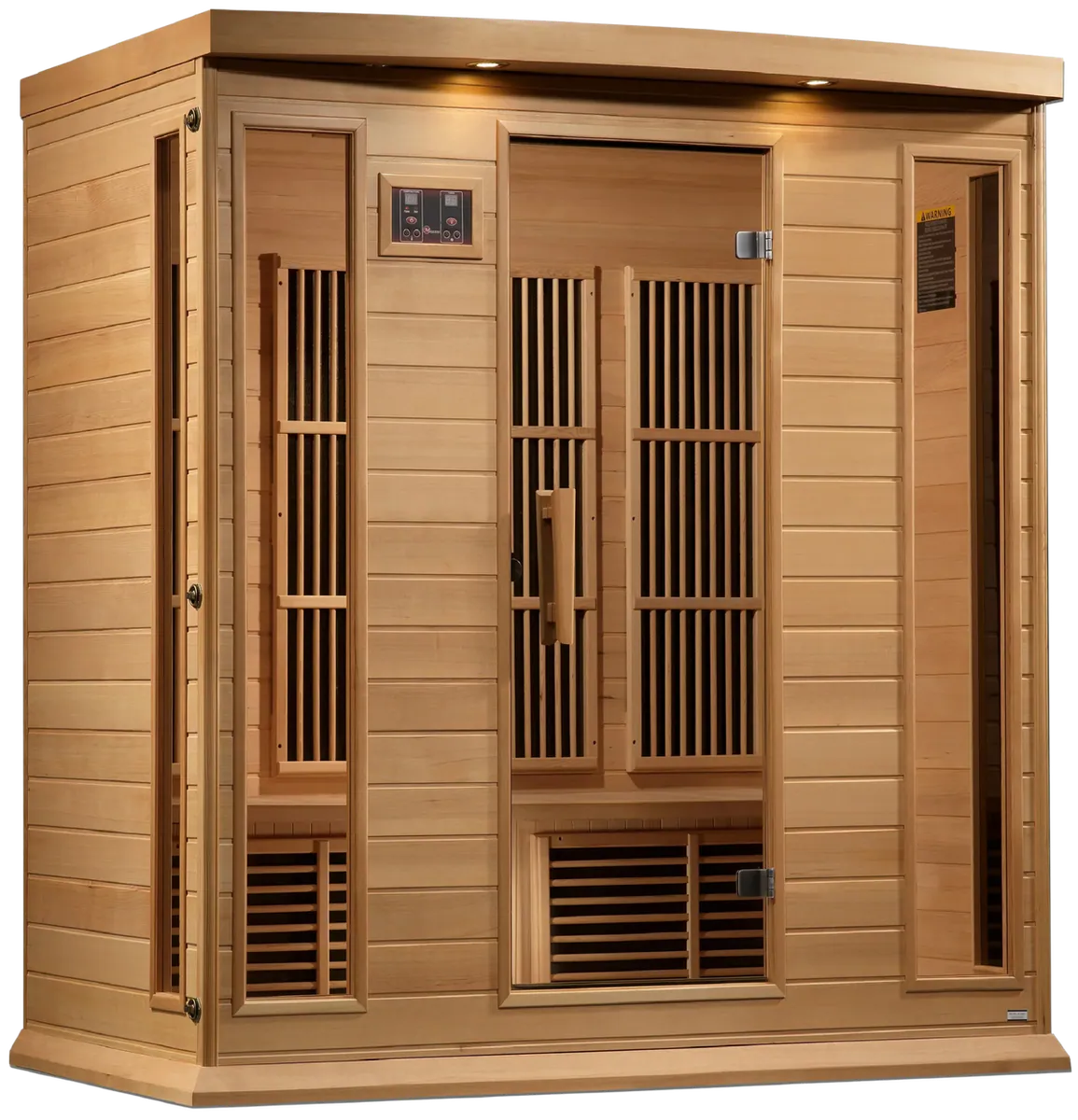 GoldenDesigns MX-K406-01-ZF Hemlock Maxxus 4 Person Near Zero EMF FAR Infrared Sauna (New)