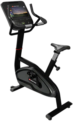 Star Trac 4 Series Upright Bike w/15" Embedded Display - Black (New)
