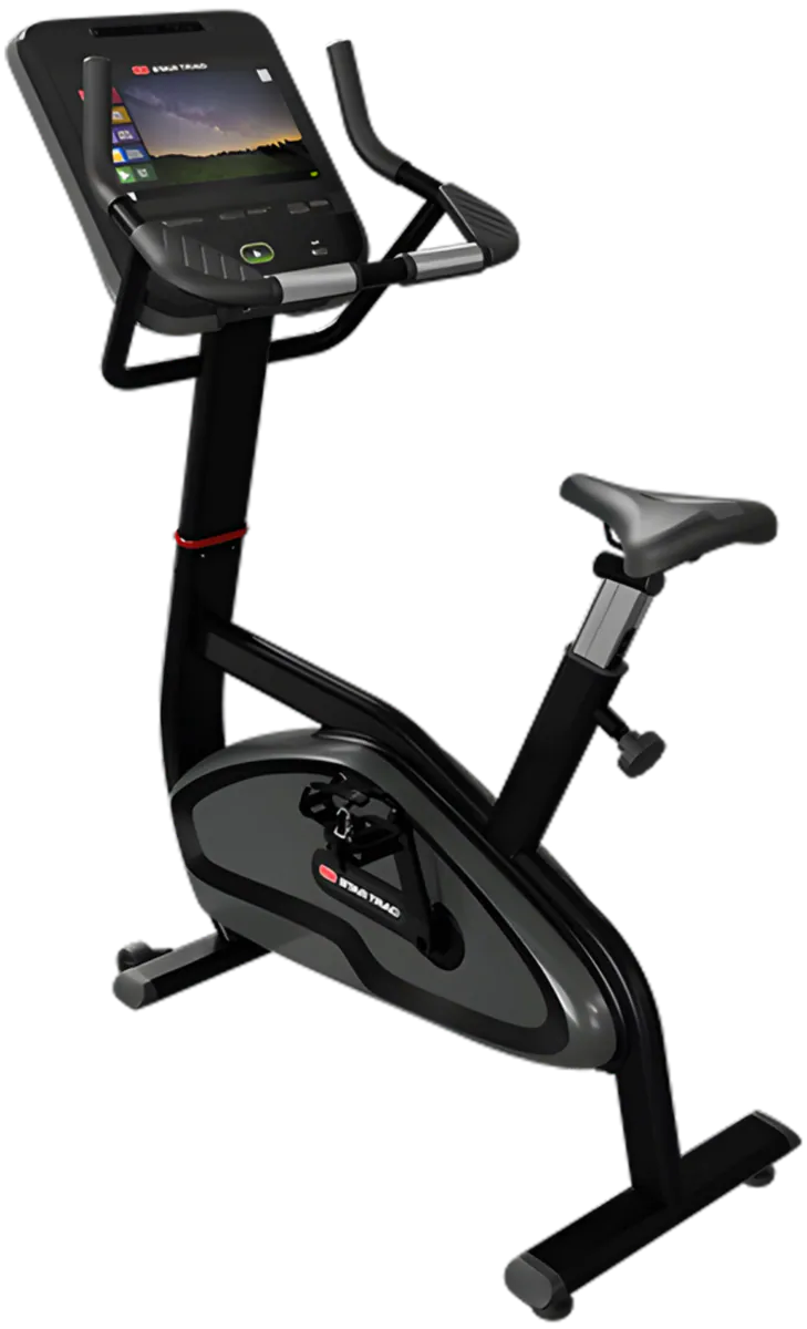 Star Trac 4 Series Upright Bike w/15" Embedded Display - Black (New)