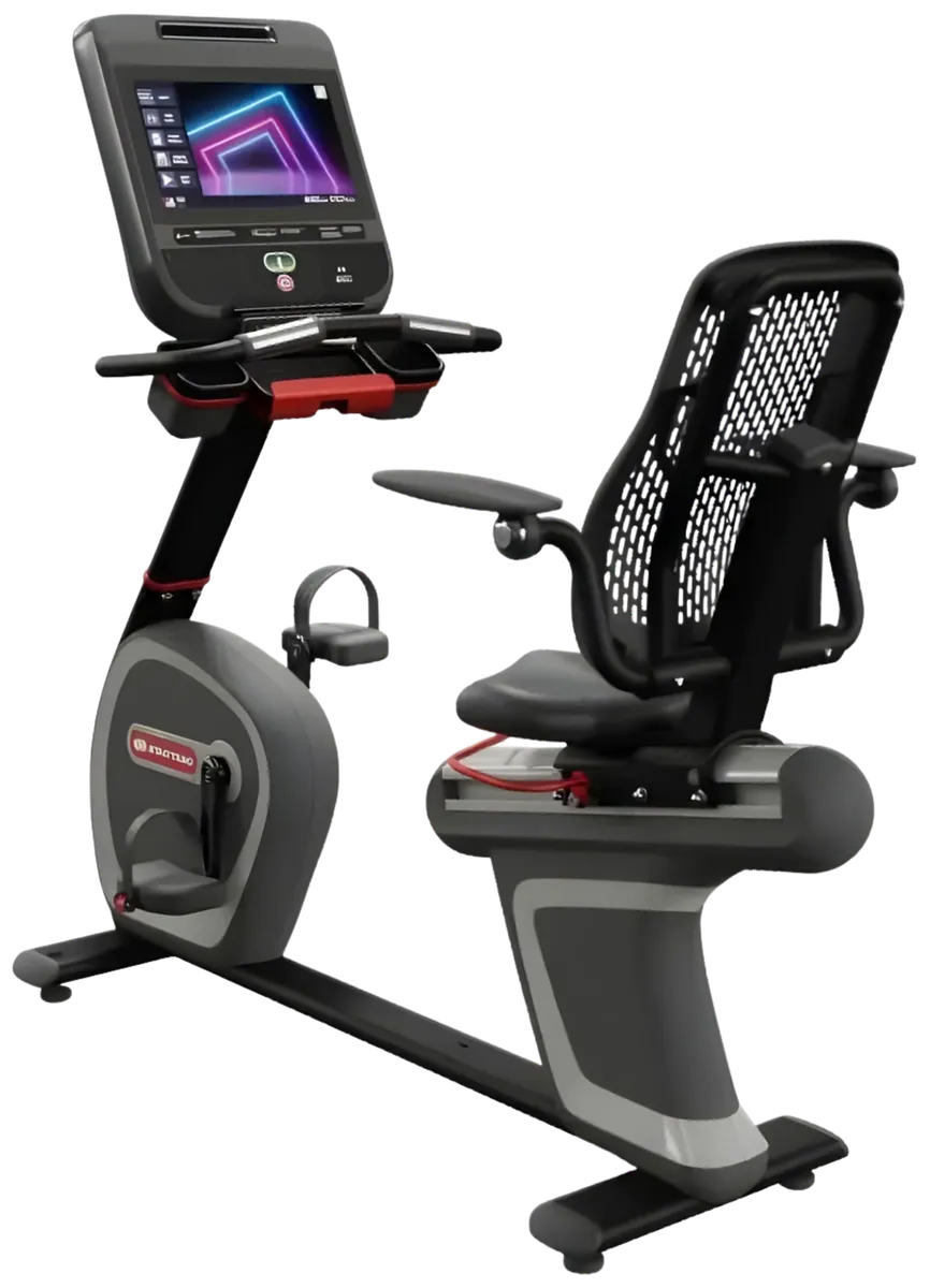 Star Trac 8 Series Recumbent Bike w/16" Embedded Display - Black (New)