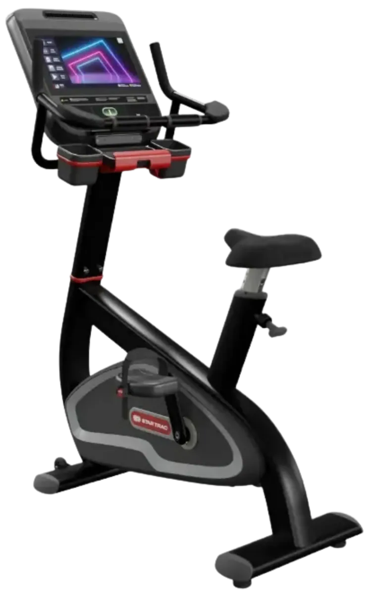 Star Trac 8 Series Upright Bike w/16" Embedded Display - Black (New)